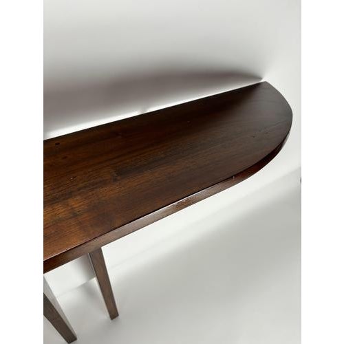 Mid-Century Italian Wooden Wall-Mounted Console Table in the style of Ulrich, 1950s For Sale - Image 10 of 11