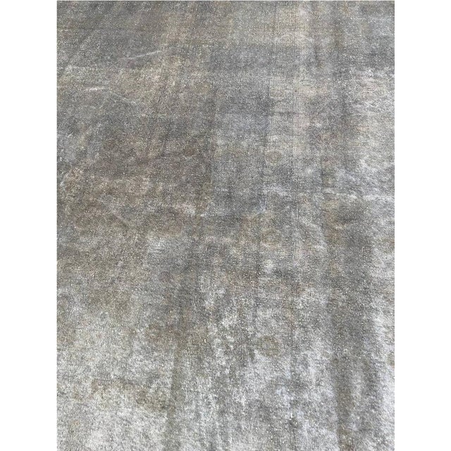 Textile 1960s Old Persian Tabriz Area Rug 10 X 13 For Sale - Image 7 of 7