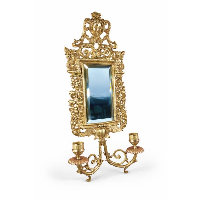 Napoleon III Wall Sconces in Gilt Bronze, Set of 2 For Sale - Image 5 of 9