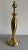 Mid century modern polished brass Stiffel lamp. Tall & Tapered candlestick style.