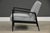 Mid-Century Modern 1960s Danish Modern Ebonized Black and Grey Lounge Chair Kofod Larsen Style For Sale - Image 3 of 5
