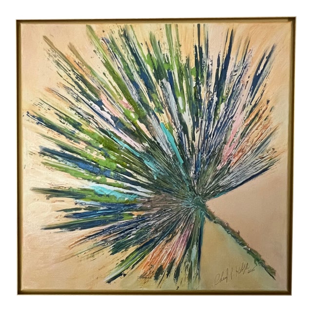 Palm Beach Palm Frond, Canvas Art - Designed by Cheryl P. Kohloff For Sale