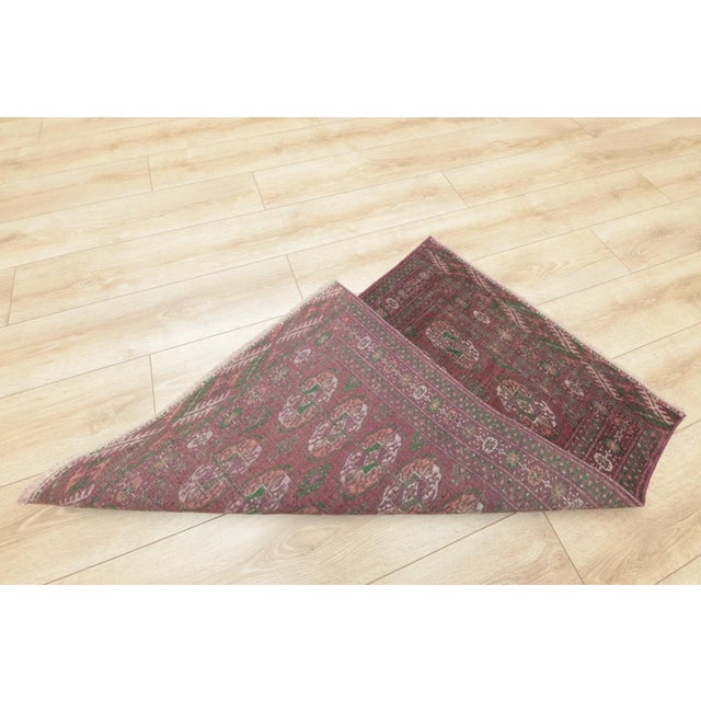 1970s Turkish Rustic Style Geometric Brown Rug For Sale In Sacramento - Image 6 of 7