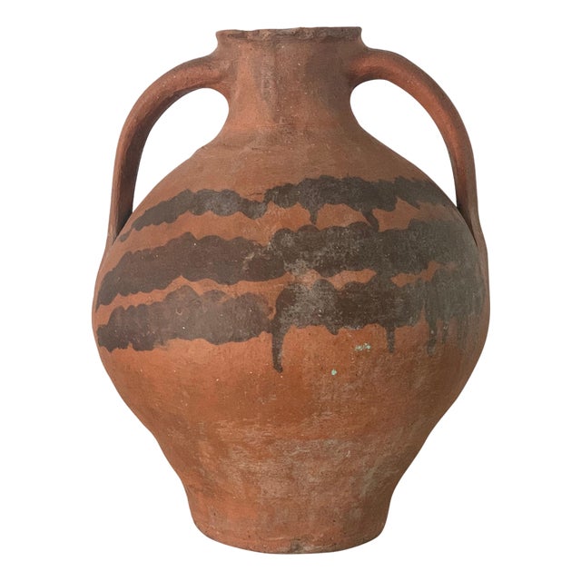 18th Century Bridal Jug Red Picher "Cantaro" from Calanda, Spain Terracotta Vase For Sale