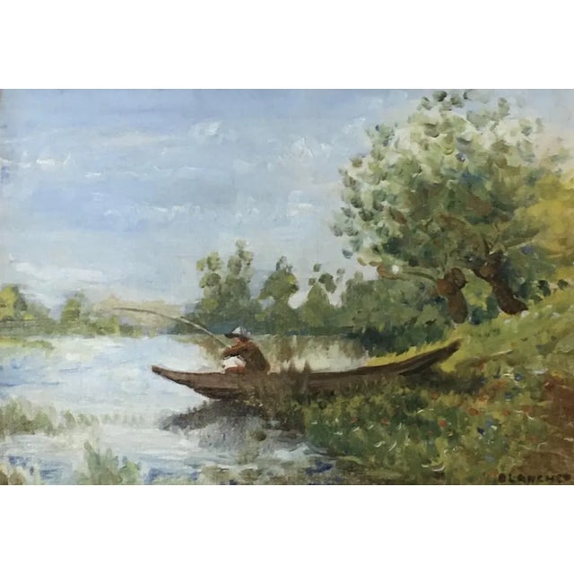 Textile Alexandre Blanchet, Paysage animé, 1949 For Sale - Image 7 of 7