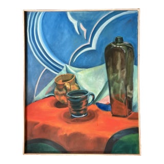 1990’s Original Pafa Student Abstract Still Life Painting For Sale