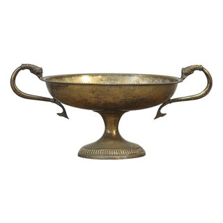 19th Century Italian Silver-Plated and Weathered Serving Dish / Bowl For Sale