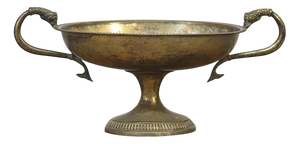 19th Century Italian Silver-Plated and Weathered Serving Dish / Bowl