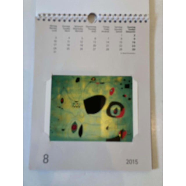 Late 20th Century Joan Miró Inspired 2015 Calendar: Modern Paper Art Collectible For Sale - Image 5 of 17