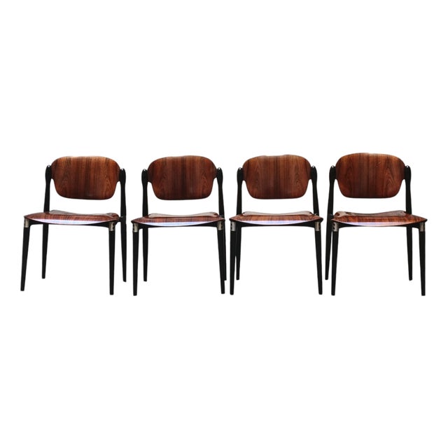 S83 Dining Chairs by Eugenio Gerli for Tecno, Italy, 1960s, Set of 4 For Sale
