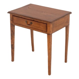 Federal Style Oak Side Table For Sale