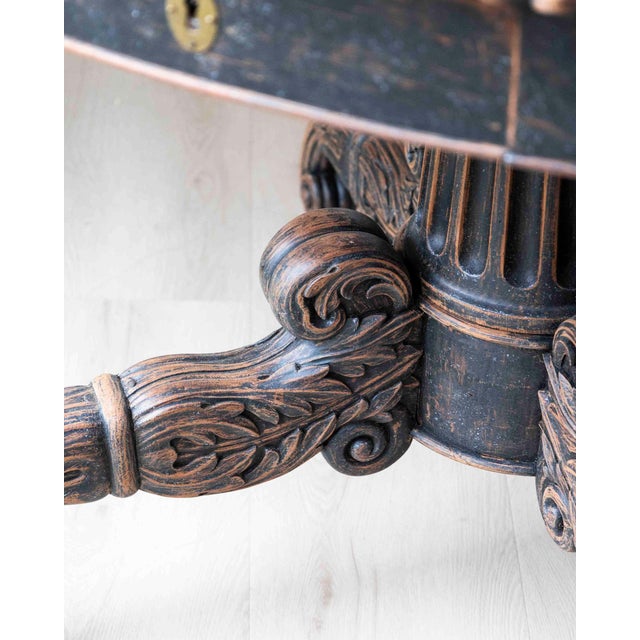 Swedish 19th Century Empire Oval Center Table, circa 1830 For Sale In Atlanta - Image 6 of 11