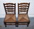 Antique English Rush Seat Ladderback Dining Chairs, 1910s, Set of 6 For Sale - Image 13 of 18