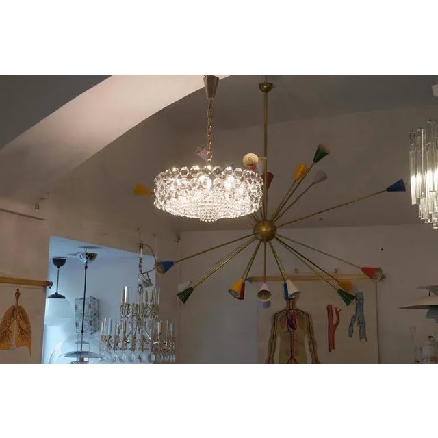 Vintage Large Crystal Glass Chandelier from Bakalowits & Sohne For Sale - Image 9 of 11