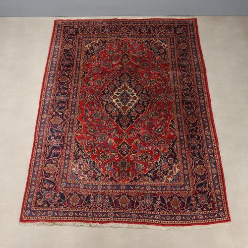 Middle Eastern Keshan Rug For Sale - Image 3 of 8