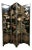 Asian Lacquered Room Divider Depicting Crane Birds For Sale