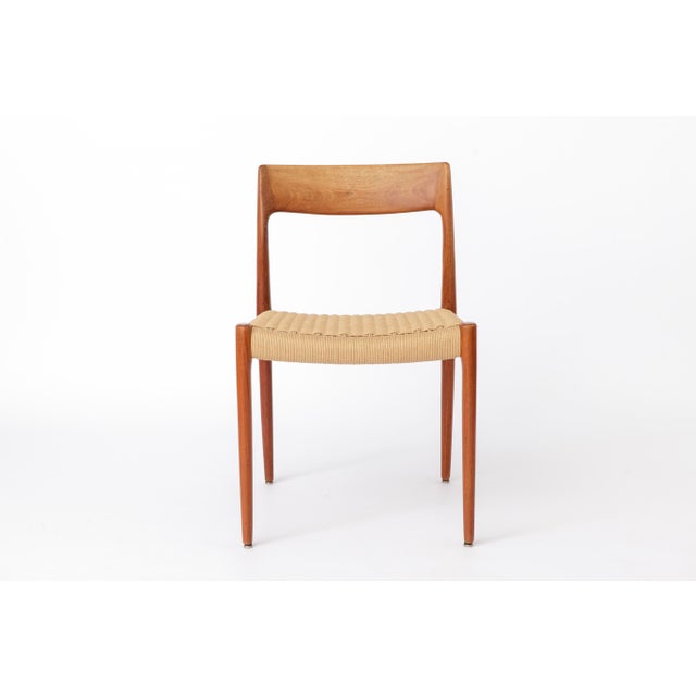 Mid-Century Danish Model 77 Dining Chair in Teak and Danish Paper Cord, 1960s For Sale - Image 13 of 13