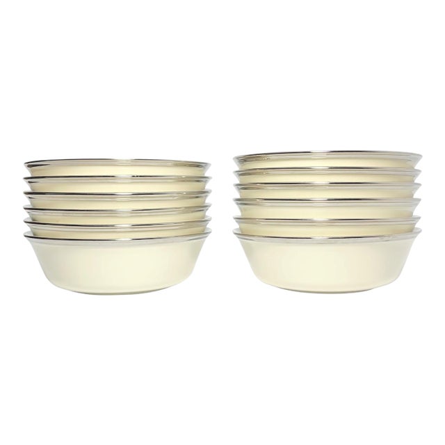 Lenox “Solitaire” Porcelain All Purpose Bowls - Set of 12 For Sale
