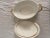 Vintage Pope Gosser Set Soup Tureen & Platter White Ceramic w/ Gold Trim