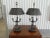 Labeled Bronze Maitland Smith Bouilette Lamps - a Pair sold as found in vintage condition previously owned and used.