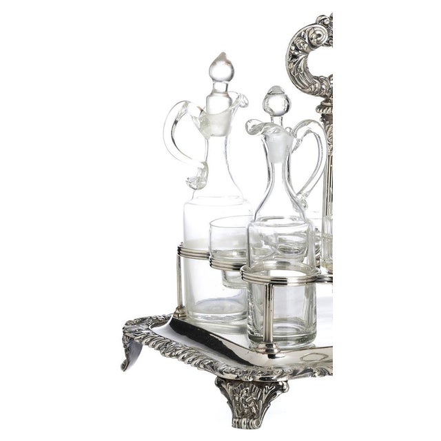 Oil and Vinegar Set in Shell, 19th Century, Set of 10 For Sale - Image 3 of 8