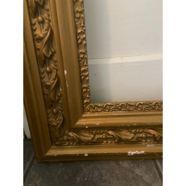 Vintage Large Gilded Frame For Sale In Savannah - Image 6 of 11
