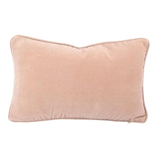 Jane Churchill Emile Soft Pink Self-Welt Lumbar Pillow Cover For Sale