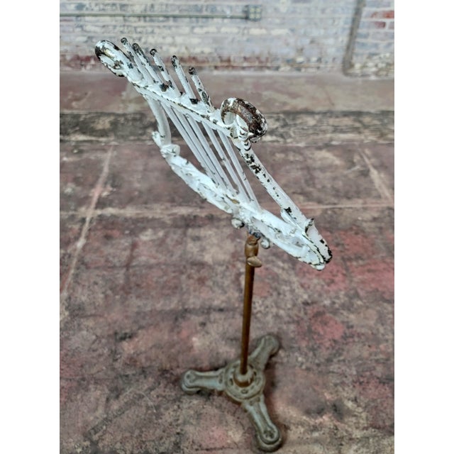 19th Century Victorian Cast Iron & Bronze Music Stand For Sale In Los Angeles - Image 6 of 10