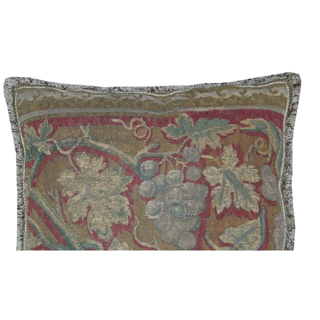 17th Century Antique Brussels Tapestry Pillow