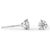 Contemporary Alexander Beverly Hills 0.87 Carat Diamond 3-Prong Stud Earrings 18k White Gold For Sale - Image 3 of 3