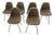 Mid-Century Fiberglass H-Base Chairs by Charles & Ray Eames for Herman Miller, Set of 6 For Sale