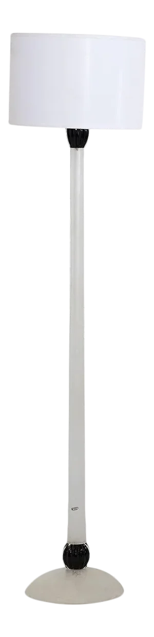 Karl Springer Scavo Glass Floor Lamp, Seguso 1980