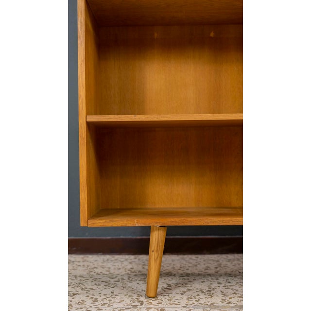 Brown Large Oak Bookshelf, Denmark, 1960s For Sale - Image 8 of 9