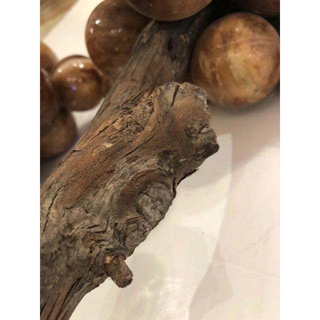 1950s Large Alabaster Grapes Sculptures - a Pair For Sale - Image 5 of 8