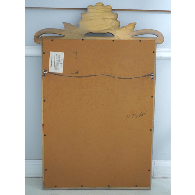 Silver Carolina Mirror Company Silver & Gold Finish Mirror For Sale - Image 8 of 9