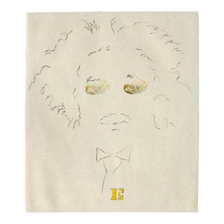 "E" Albert Einstein, Modern Portrait by Lilya Vorobey For Sale