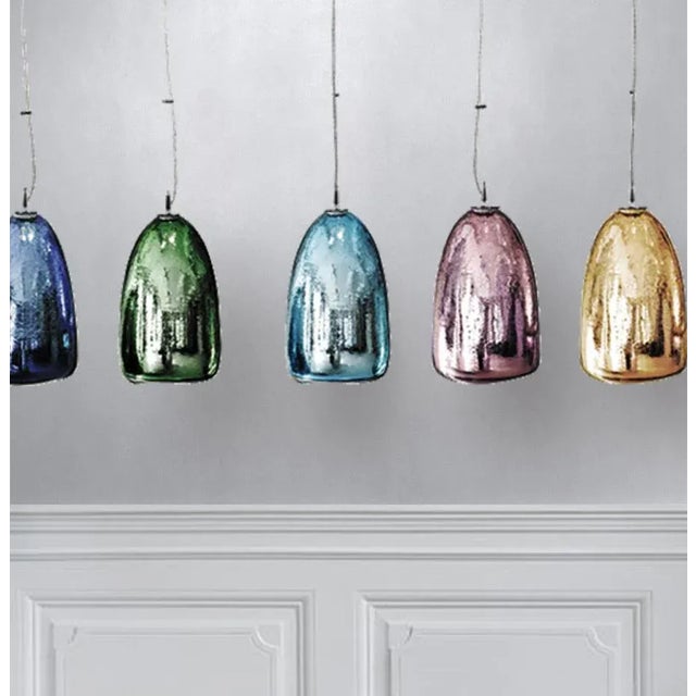 Tempo Summit Pendant Light from the Charmed Collection in Rose Quartz For Sale - Image 4 of 5