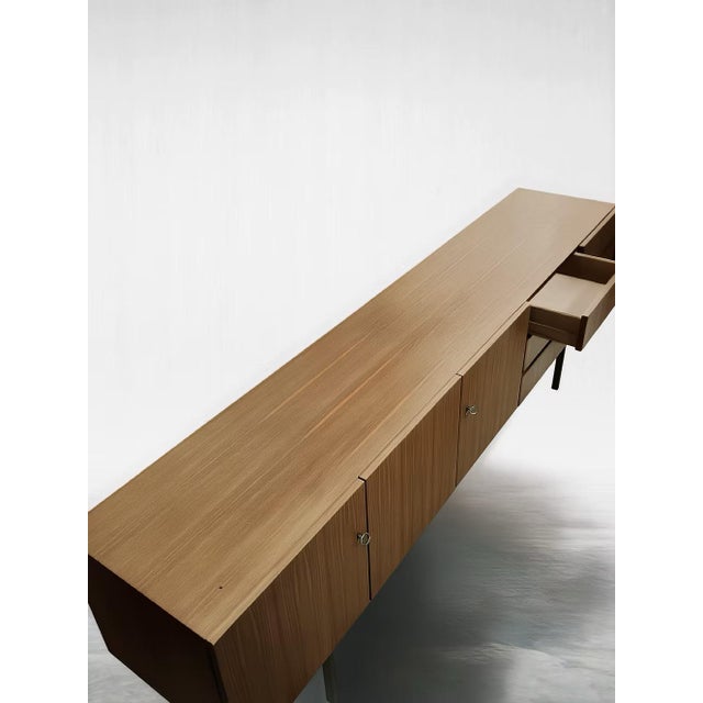 Brown Mid-Century German Teak Sideboard from Musterring Möbel, 1950s For Sale - Image 8 of 9