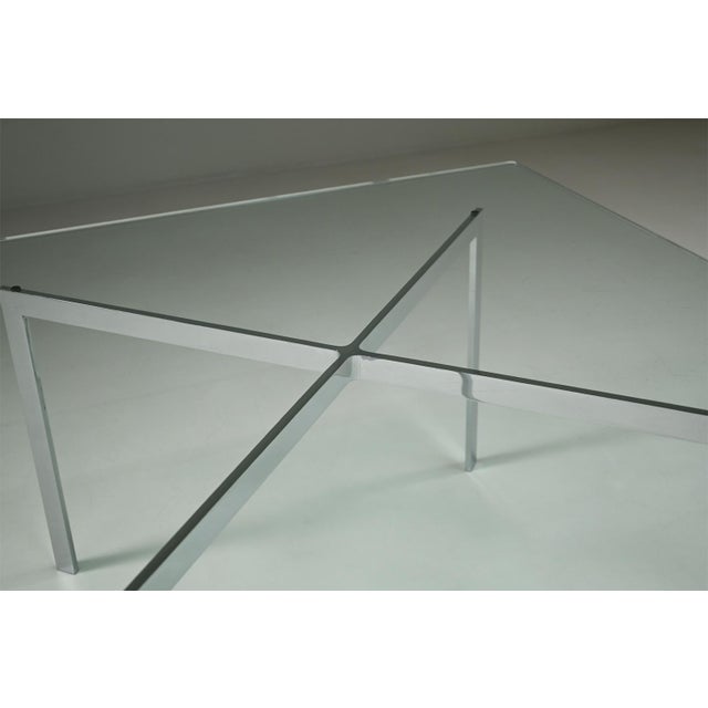 Mid-Century Modern Vintage Barcelona Coffee Table by Ludwig Mies Van Der Rohe for Knoll, 1920s For Sale - Image 3 of 9