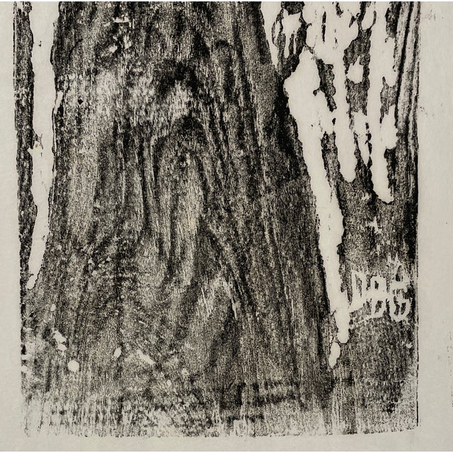 Mid-Century Modern Mid Century Modern Figural Woodcut For Sale - Image 3 of 4