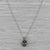Modern 1.80ct Black Diamond Solitaire Pendant Necklace 14k White Gold 18" Rope Chain For Sale - Image 3 of 6
