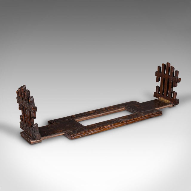 This is a vintage extending book slide. An Anglo-Indian, mahogany adjustable bookrest, dating to the late Art Deco period,...