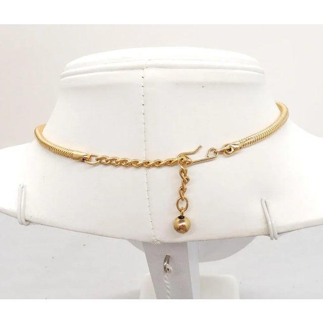 Gold 1973 Vintage Signed Napier Modernist Pendant Necklace For Sale - Image 8 of 12