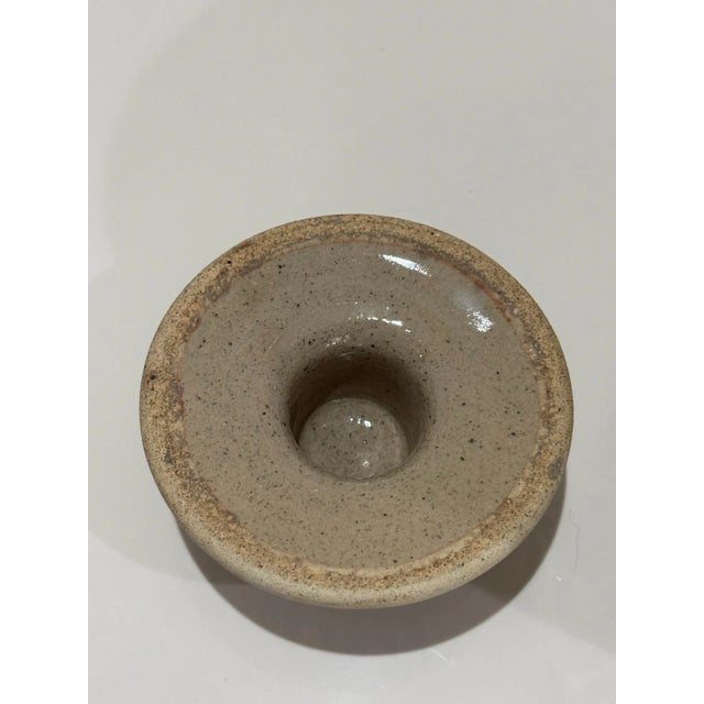 Mid 20th Century Studio Pottery Lidded Vase Signed Rh – Hand-Thrown Stoneware With Brush Glaze Design For Sale In Atlanta - Image 6 of 7
