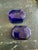 1930s Pair of Large English Sterling Silver Salt Cellars Cobalt Liners Birmingham 1932-3 For Sale In New York - Image 6 of 10