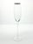 Contemporary Pair of Contemporary Tall Fluted Silver Rim Champagne Glasses For Sale - Image 3 of 4