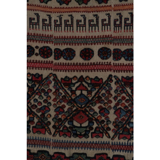 Textile Late 18th Century Antique Persian Horse Cover With Colorful Geometric Patterns, From Rug & Kilim For Sale - Image 7 of 8