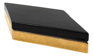 Ferdinando Loffredo, Golden Ceramic Box, Ceramiche Del Ferlaro, Italy 1970s