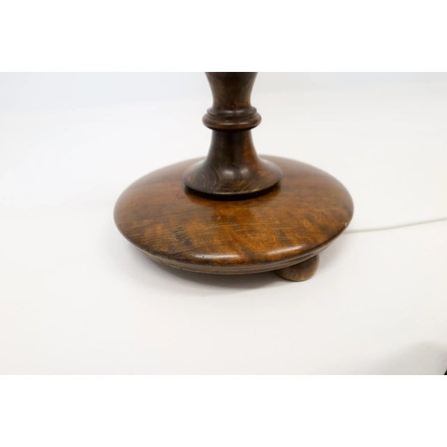 Art Deco Organic Swirl Floor Lamp in Stained Birch, Sweden, 1940s For Sale - Image 10 of 14