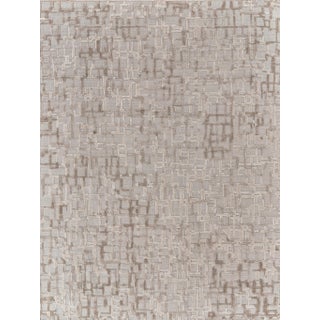 Exquisite Rugs Vista Handmade New Zealand Wool & Bamboo Silk Beige Rug-10'X14' For Sale